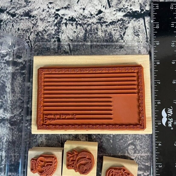 Stampin’ UP! WHAT'S FOR DINNER 9 Wood Mounted Rubber Stamps Recipe Card Bread - Picture 6 of 6